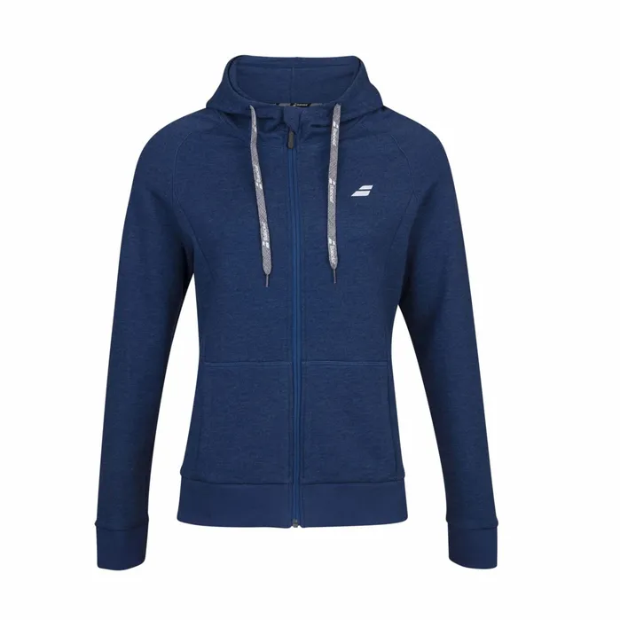 Juniors and Kids Tops Babolat Exercise Hood Jacket Girls Heather Blue