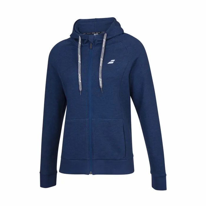 Juniors and Kids Tops Babolat Exercise Hood Jacket Girls Heather Blue