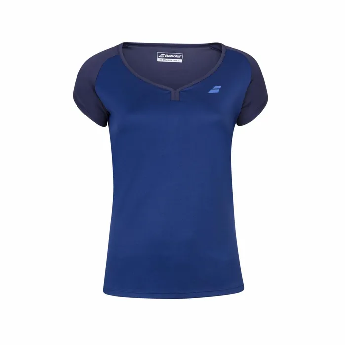 Juniors and Kids Tops Babolat Play Cap Sleeve Top Girls Dark Blue