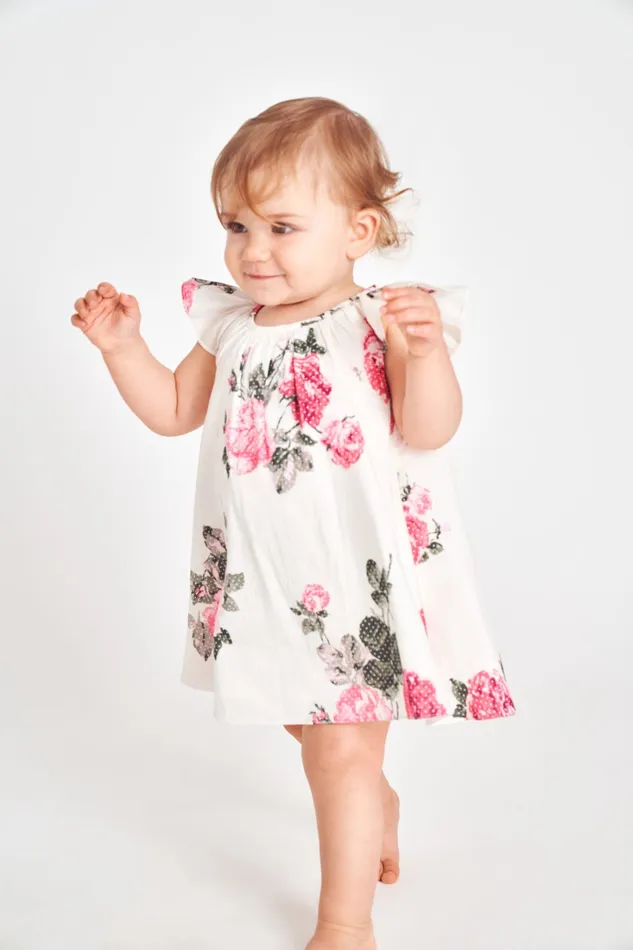 LoveShackFancy Baby Kids Baby Lou Dress PARADISE PINK