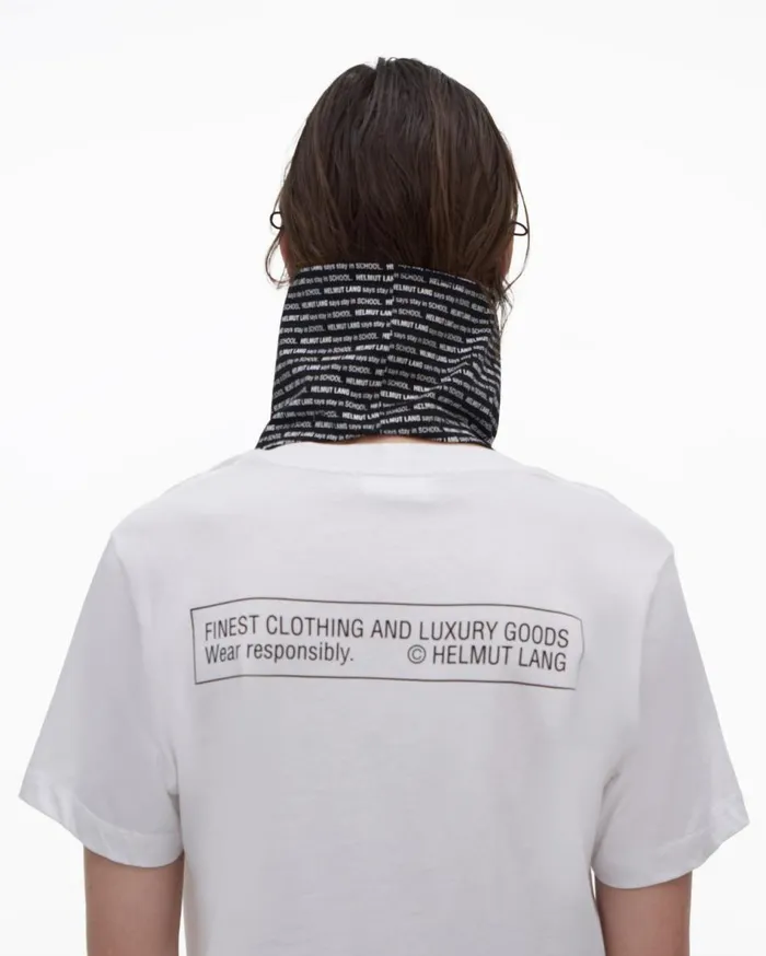 Beanie Men Helmut Lang School Face Covering Basalt Black