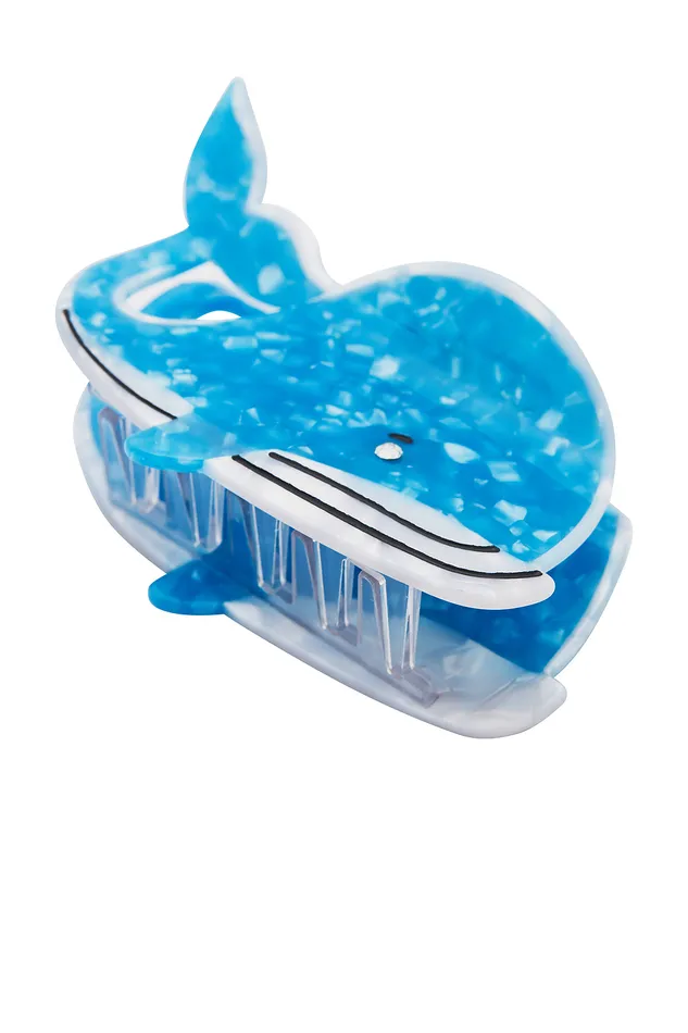 Beauty Women Lovers and Friends Whale Clip Blue