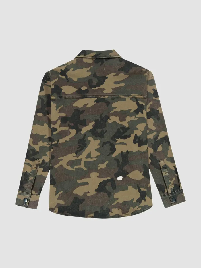 DL1961 Big Boys 818 Kids Ash Shirt Long Sleeve