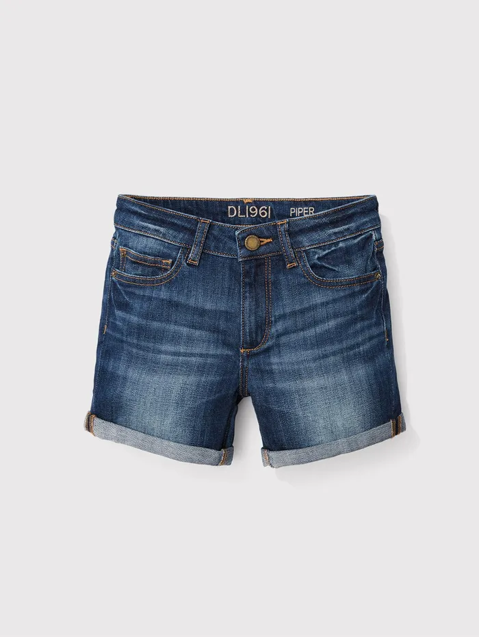 DL1961 Big Girls 716 Kids Piper Cuffed Short