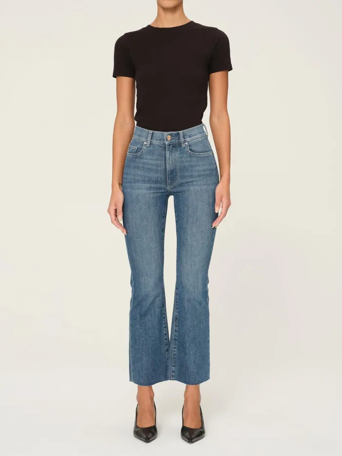 DL1961 Bootcut Flare Women Bridget Boot High Rise Instasculpt Crop Jeans