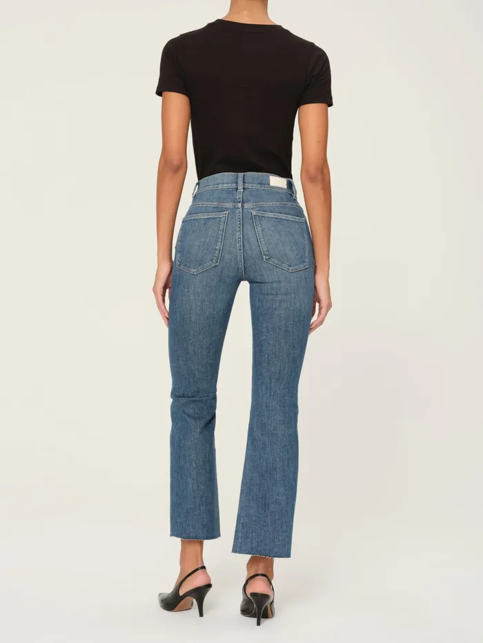 DL1961 Bootcut Flare Women Bridget Boot High Rise Instasculpt Crop Jeans