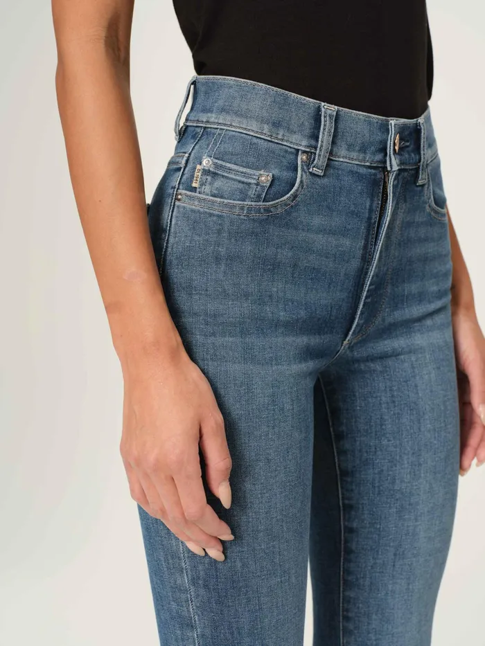 DL1961 Bootcut Flare Women Bridget Boot High Rise Instasculpt Crop Jeans