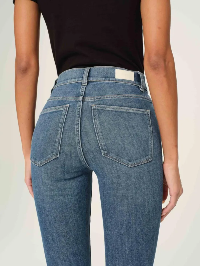 DL1961 Bootcut Flare Women Bridget Boot High Rise Instasculpt Crop Jeans