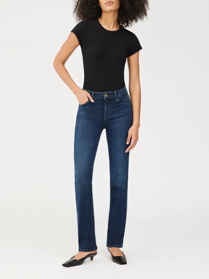 DL1961 Instasculpt Women Mara Straight Mid Rise Instasculpt 31034 Jeans