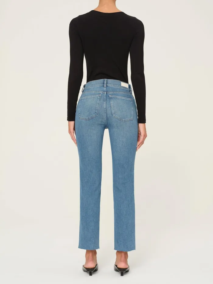 DL1961 Instasculpt Women Mara Straight Mid Rise Instasculpt Ankle Jeans