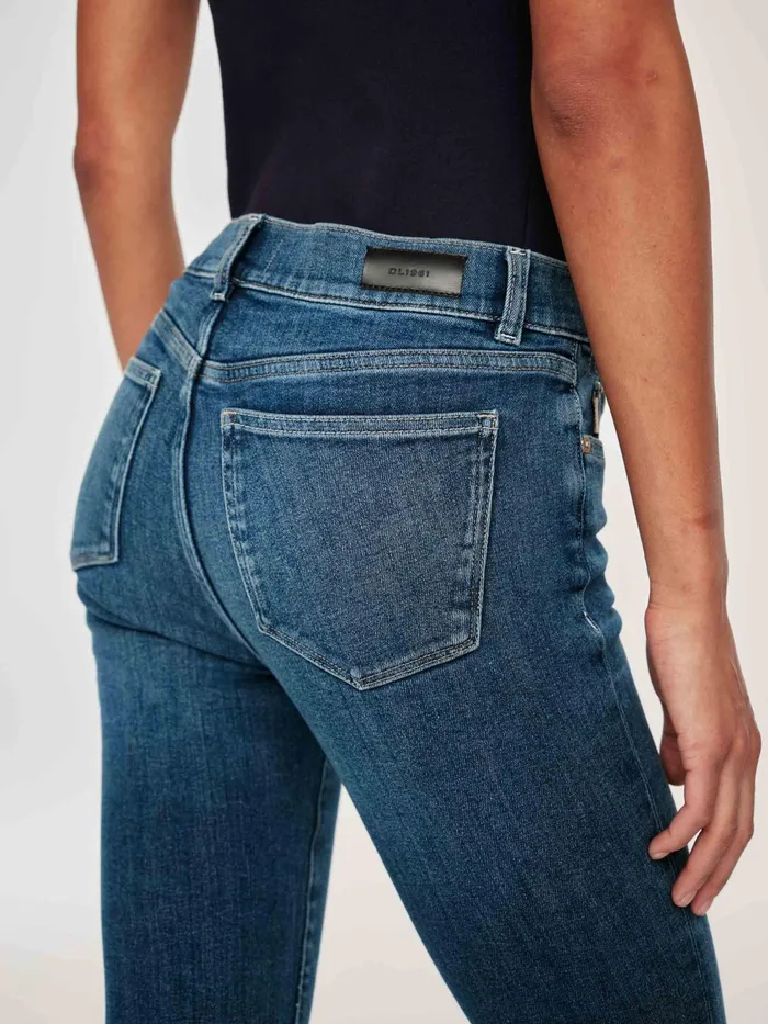 DL1961 Instasculpt Women Mara Straight Mid Rise Instasculpt Ankle Jeans