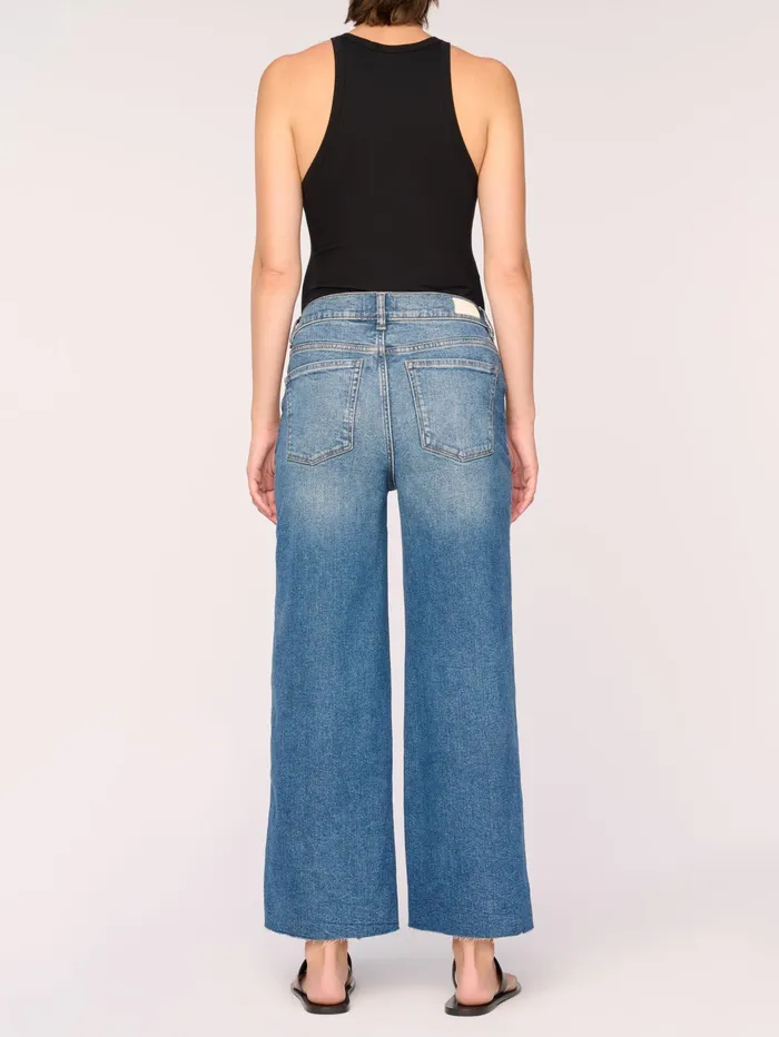 DL1961 Maternity Women Hepburn Maternity Wide Leg Vintage Jeans
