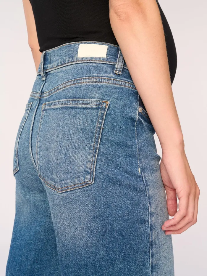 DL1961 Maternity Women Hepburn Maternity Wide Leg Vintage Jeans