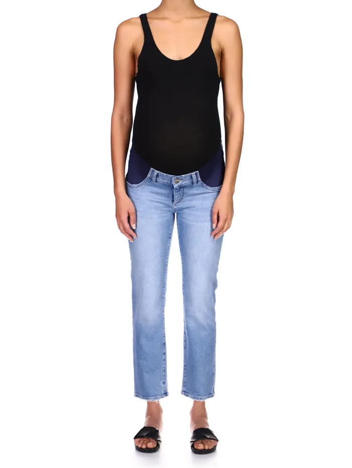 DL1961 Maternity Women Patti Straight Maternity Vintage Jeans