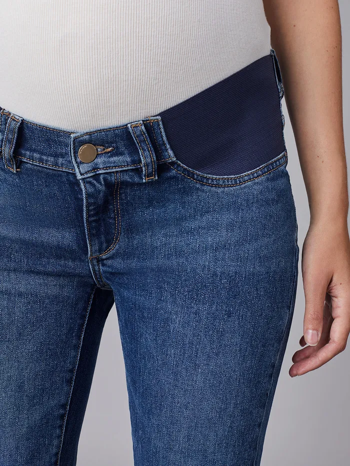 DL1961 Maternity Women Patti Straight Maternity Vintage Jeans