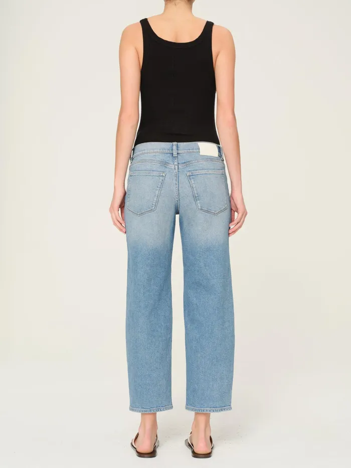 DL1961 Maternity Women Thea Boyfriend Maternity Relaxed Tapered Jeans