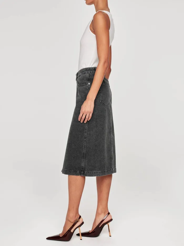 DL1961 ReadyToWear Women Lexie High Rise Denim Skirt Midi
