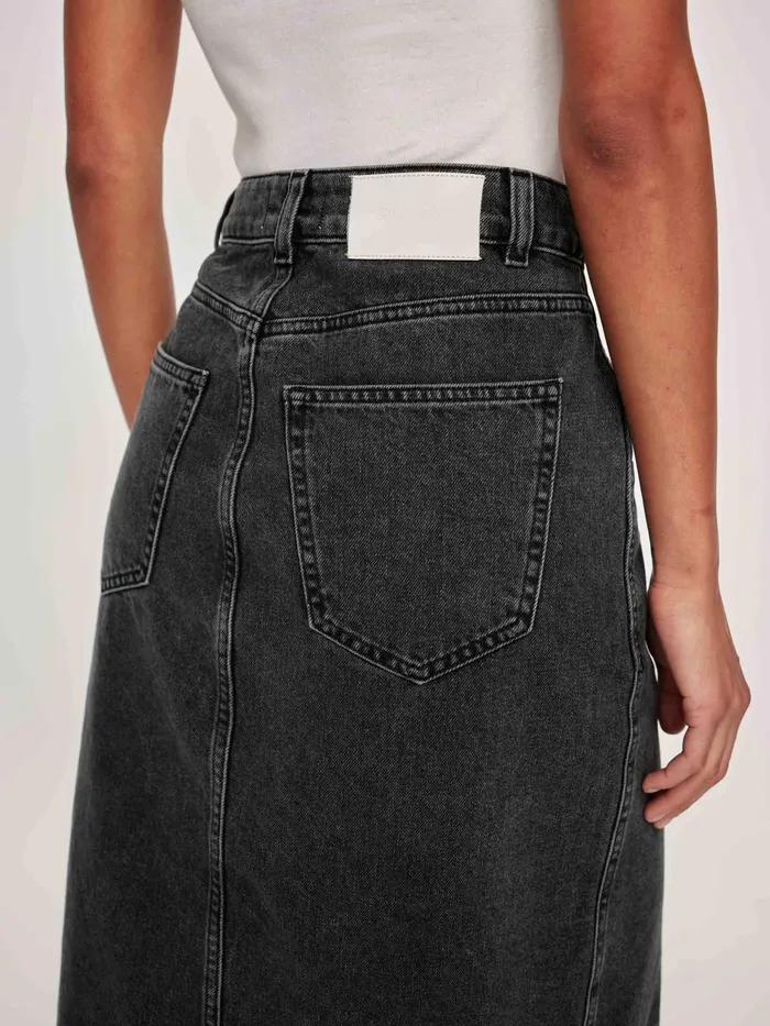 DL1961 ReadyToWear Women Lexie High Rise Denim Skirt Midi