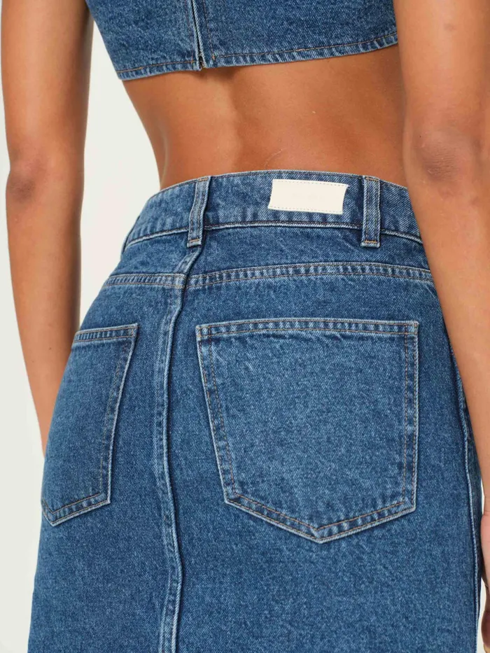 DL1961 ReadyToWear Women Lexie High Rise Denim Skirt Mini