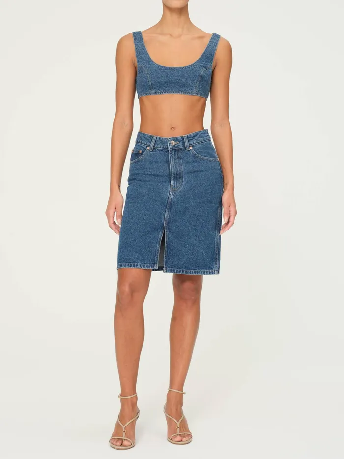 DL1961 ReadyToWear Women Lexie High Rise Denim Skirt Mini