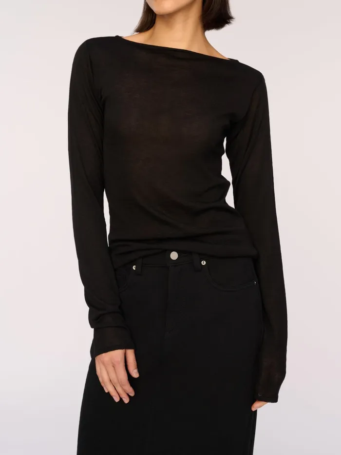 DL1961 ReadyToWear Women Long Sleeve Boat Neck