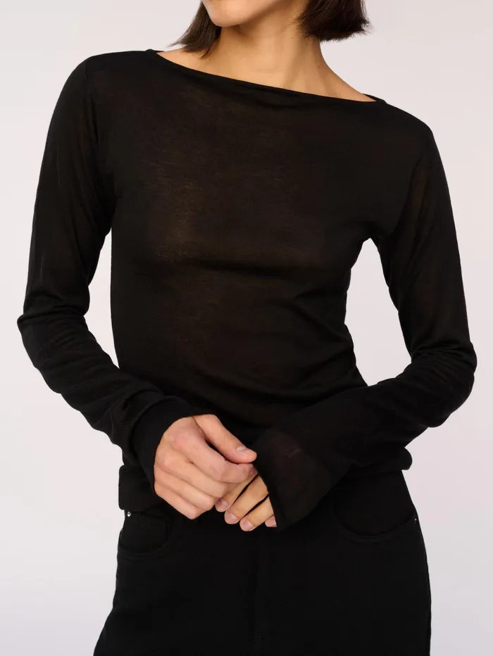 DL1961 ReadyToWear Women Long Sleeve Boat Neck