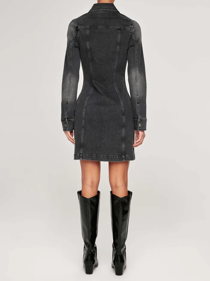DL1961 ReadyToWear Women Payton Denim Dress Long Sleeve Mini