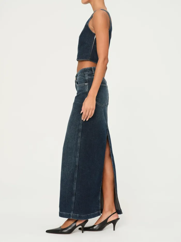 DL1961 Shorts Skirts Women Lexie High Rise Denim Skirt Maxi
