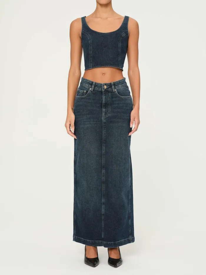 DL1961 Shorts Skirts Women Lexie High Rise Denim Skirt Maxi