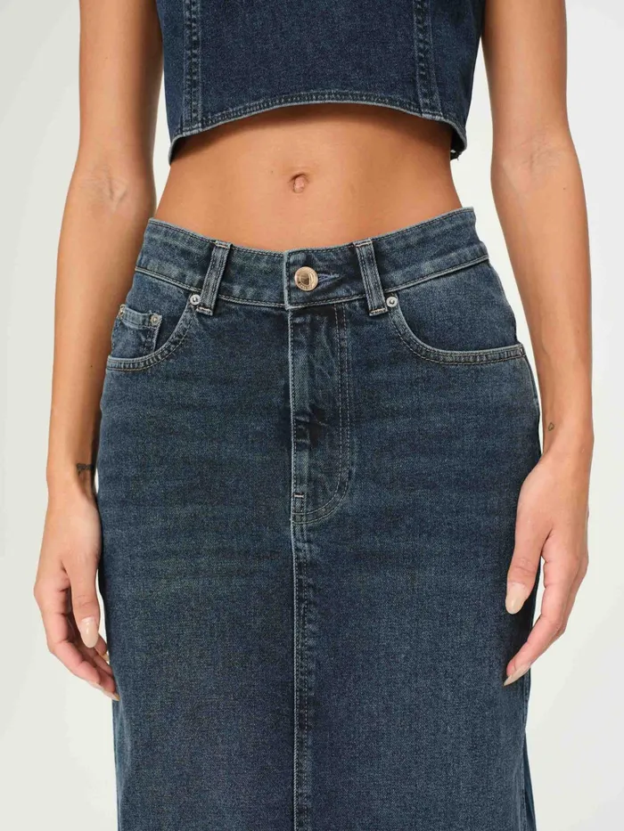 DL1961 Shorts Skirts Women Lexie High Rise Denim Skirt Maxi