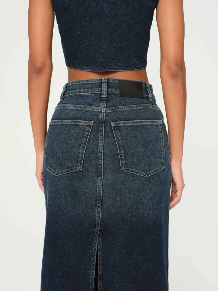 DL1961 Shorts Skirts Women Lexie High Rise Denim Skirt Maxi