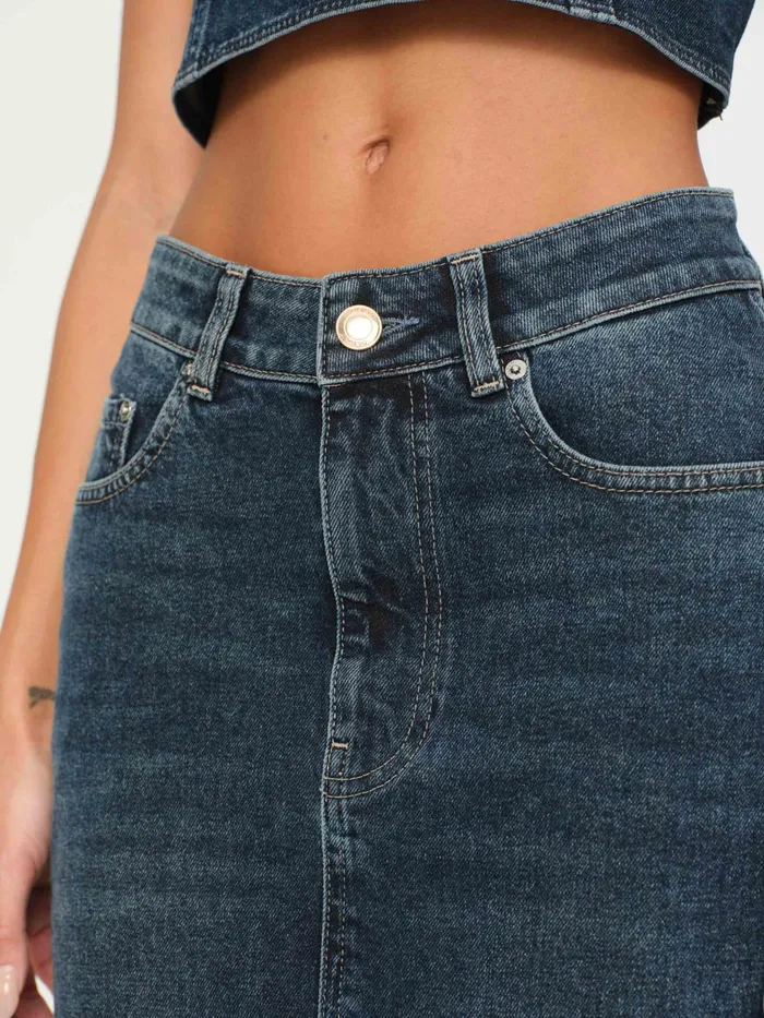 DL1961 Shorts Skirts Women Lexie High Rise Denim Skirt Maxi