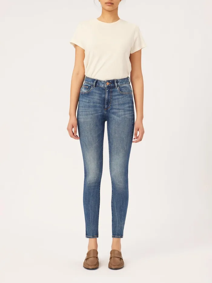DL1961 Skinny Women Farrow Skinny High Rise Instasculpt Ankle Jeans