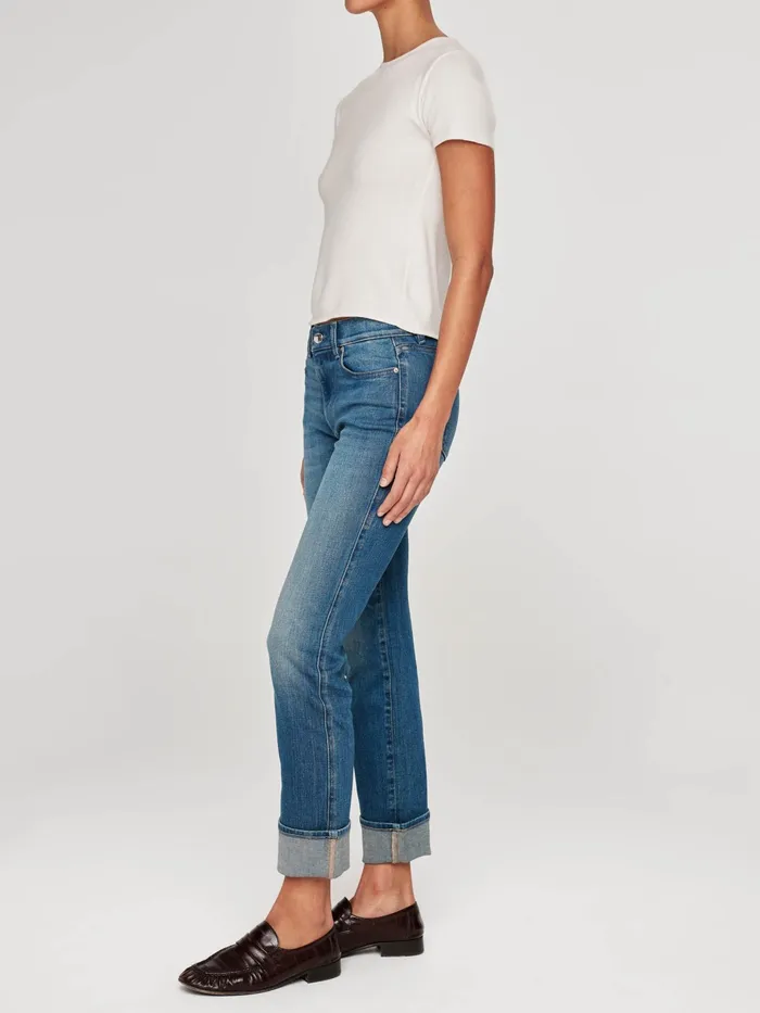 DL1961 Straight Women Mara Straight Mid Rise Instasculpt Ankle Jeans