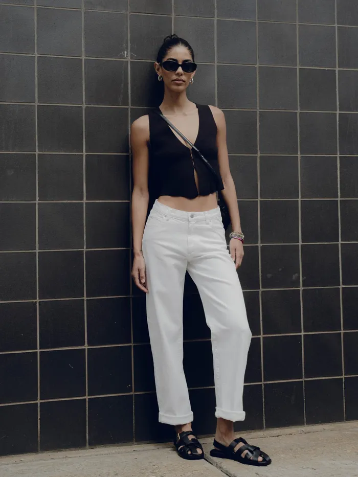 DL1961 Straight Women Thea Boyfriend Relaxed Tapered Jeans