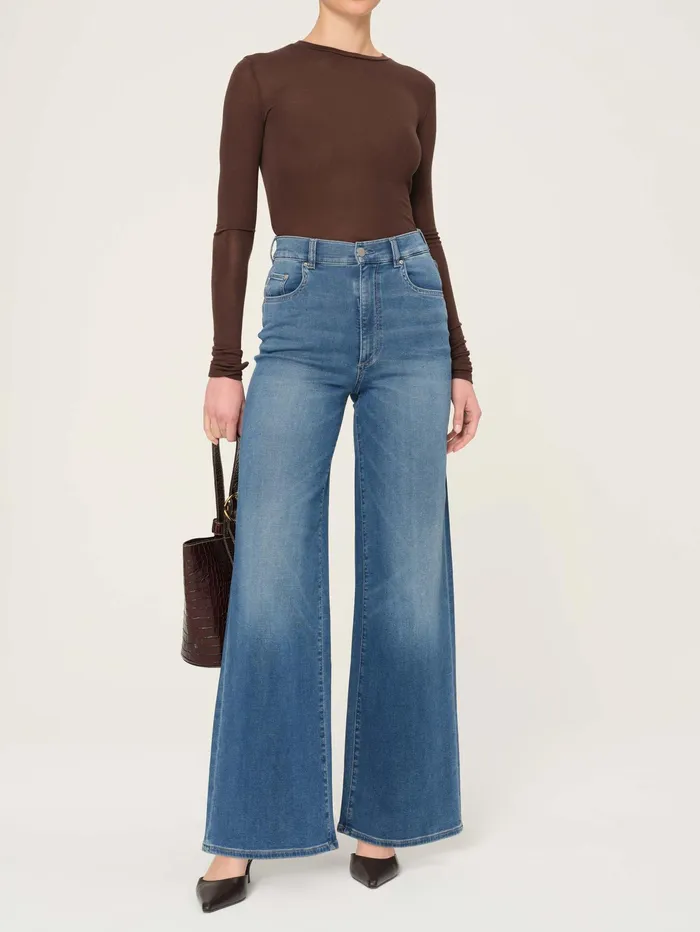DL1961 Tall Women Hepburn Wide Leg High Rise 32034 Jeans