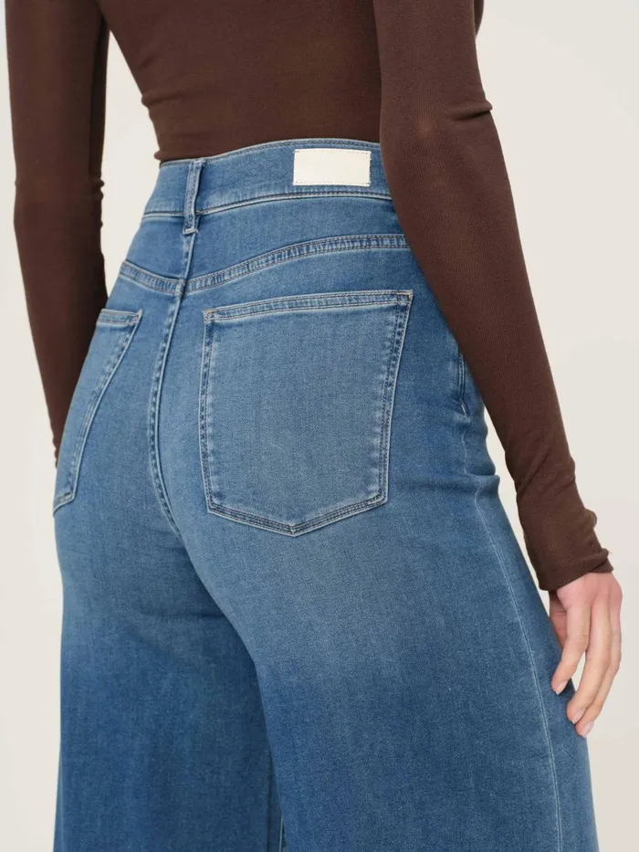 DL1961 Wide Women Hepburn Wide Leg High Rise 32034 Jeans