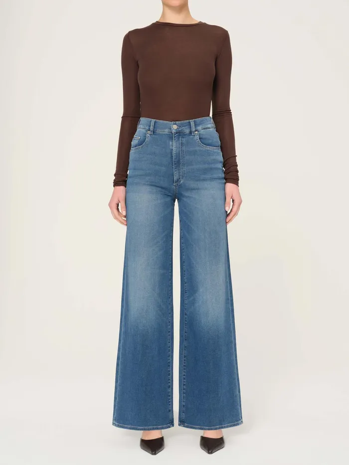 DL1961 Wide Women Hepburn Wide Leg High Rise 32034 Jeans