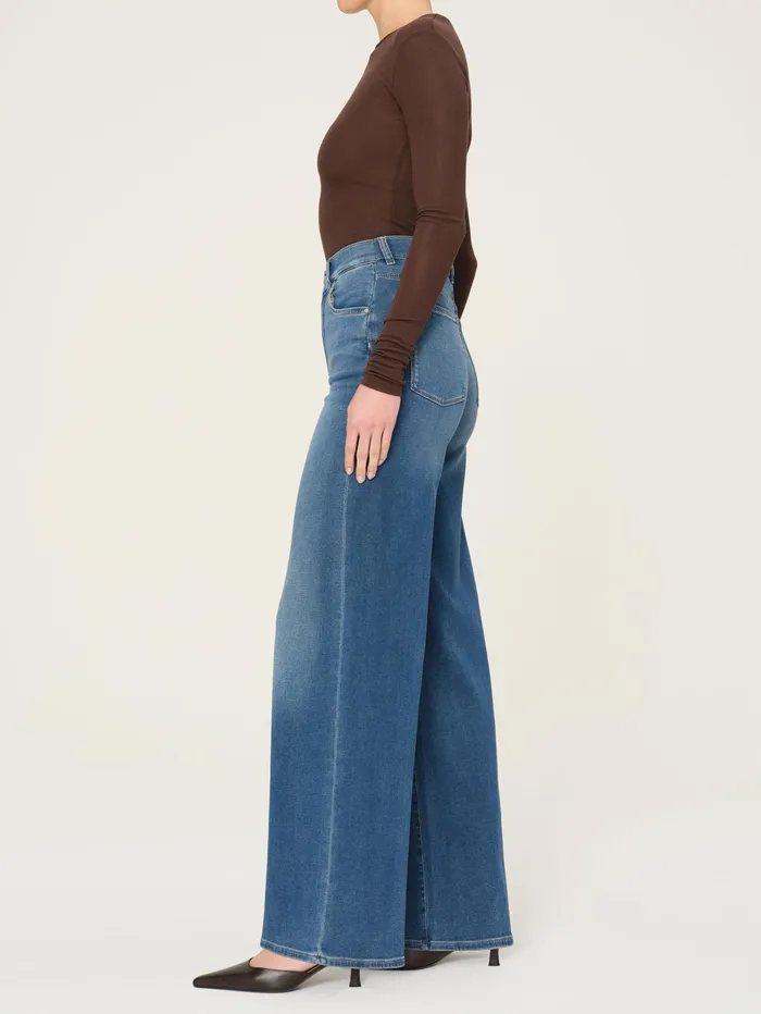 DL1961 Wide Women Hepburn Wide Leg High Rise 32034 Jeans