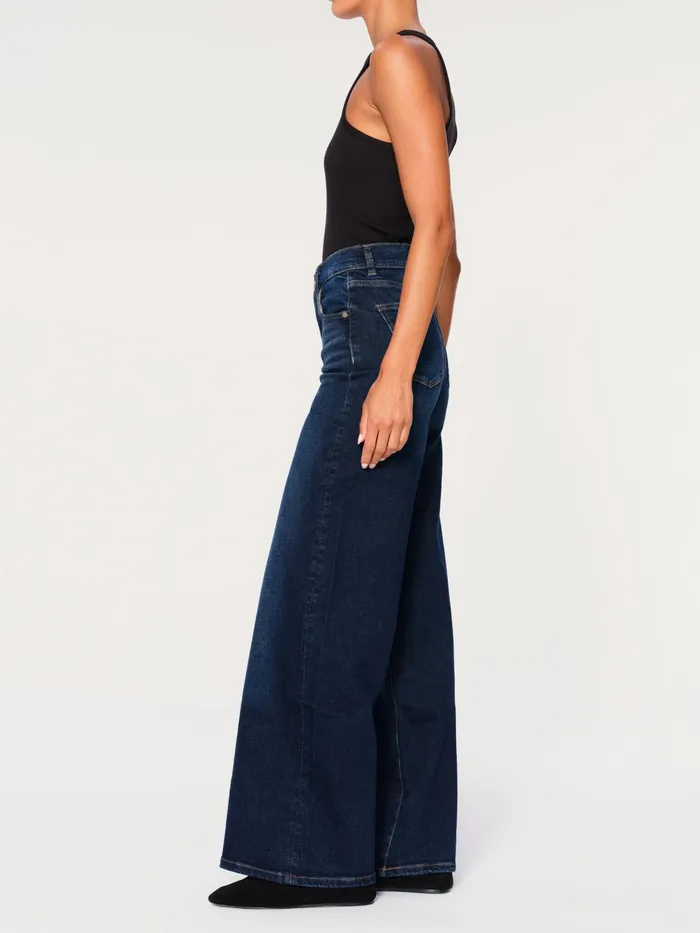 DL1961 Wide Women Hepburn Wide Leg High Rise Vintage 32034 Jeans