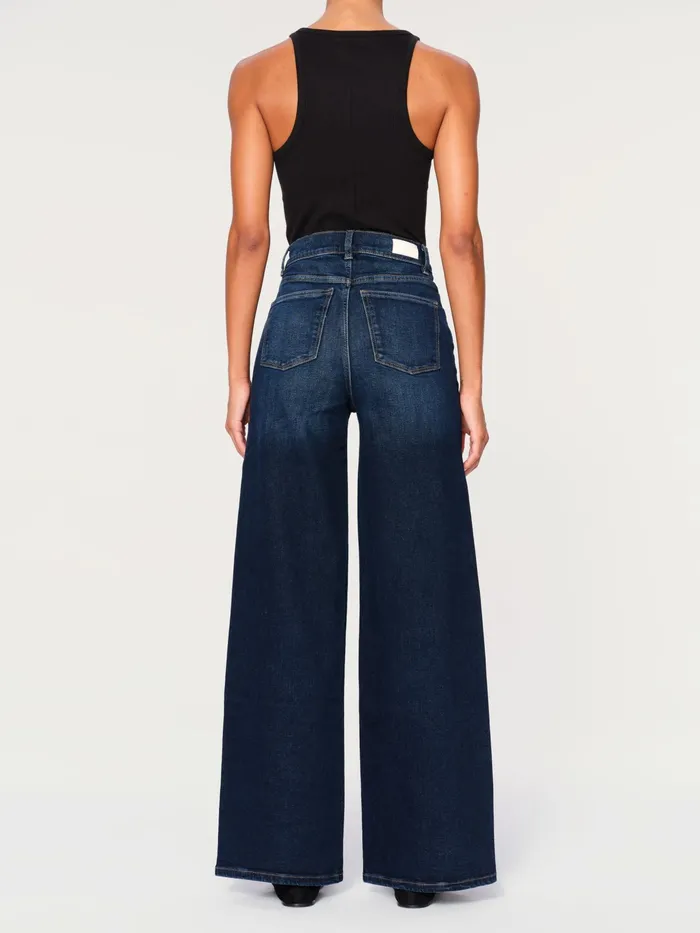 DL1961 Wide Women Hepburn Wide Leg High Rise Vintage 32034 Jeans