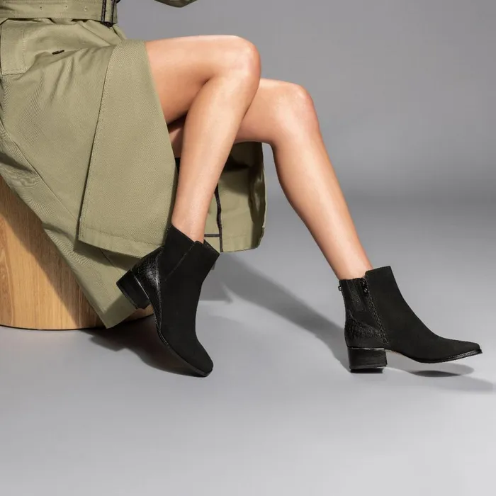 Donald Pliner Bootie Azia Shoes Black Suede 8211 Women Donald Pliner Bootie Azia Shoes Black Suede 8211 Women
