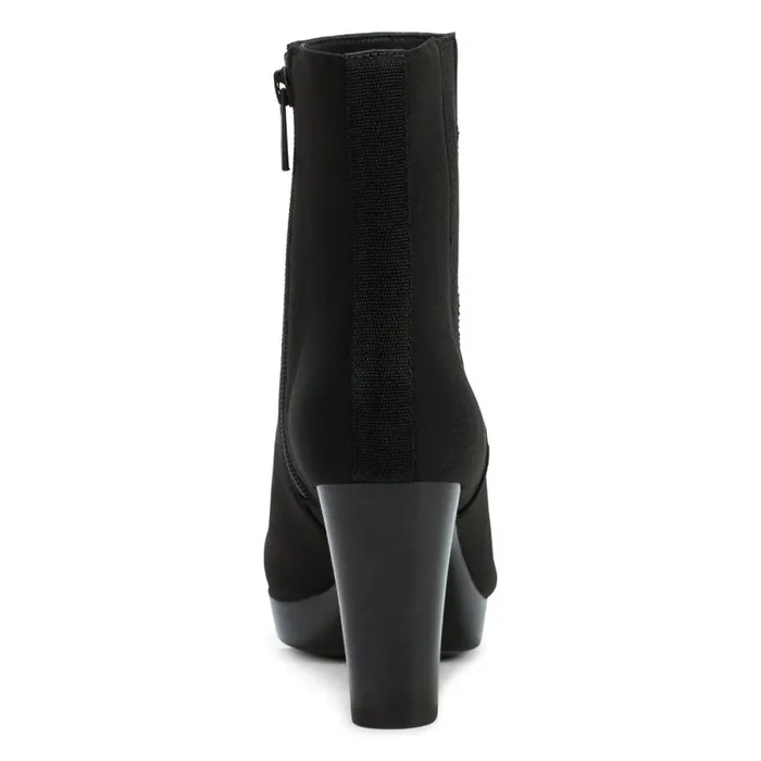 Donald Pliner Bootie Esra Shoes Black Crepe 8211 Women Donald Pliner Bootie Esra Shoes Black Crepe 8211 Women