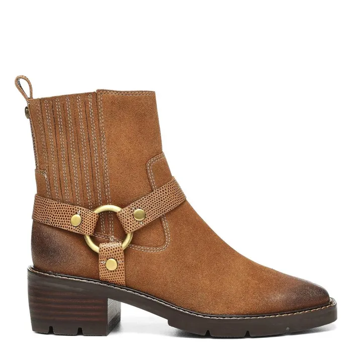 Donald Pliner Bootie Mai Shoes Saddle 8211 Women