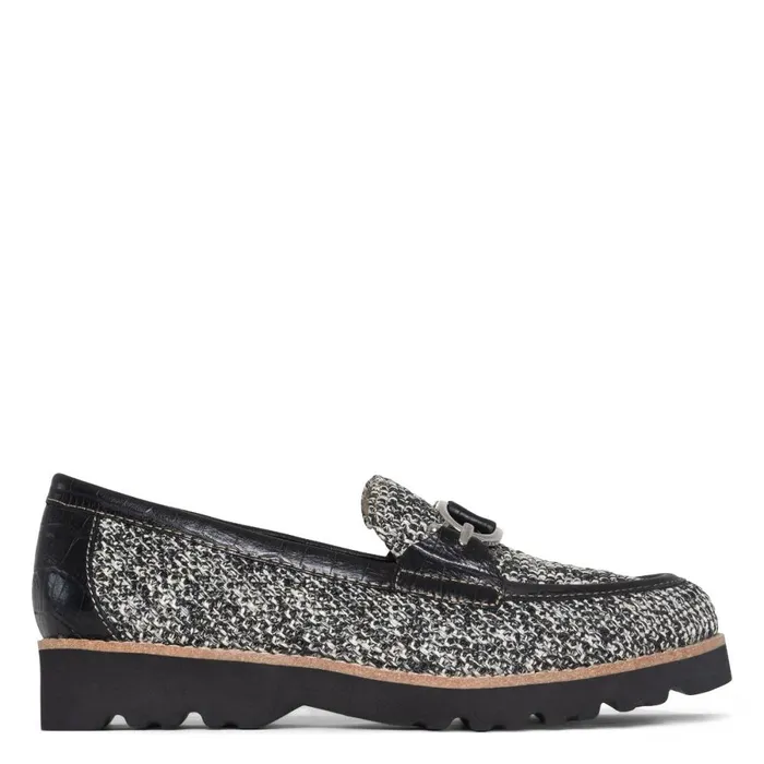 Donald Pliner Casual Clio Shoes Black White Raffia 8211 Women