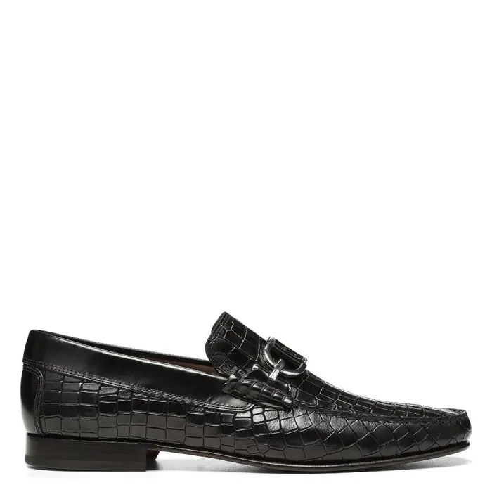 Donald Pliner Casual Dacio Shoes Black Croco 8211 Men