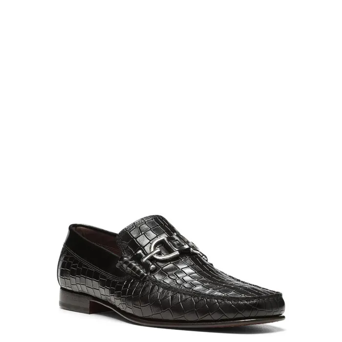 Donald Pliner Casual Dacio Shoes Black Croco 8211 Men