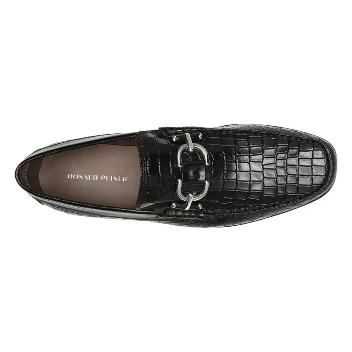 Donald Pliner Casual Dacio Shoes Black Croco 8211 Men