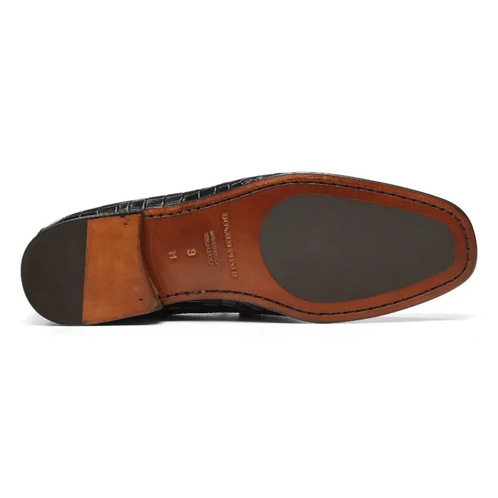 Donald Pliner Casual Dacio Shoes Black Croco 8211 Men