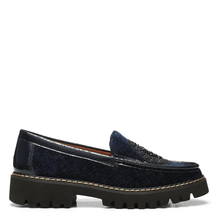 Donald Pliner Casual Hope Shoes Navy Ornament 8211 Women